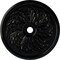Ekena Millwork Sellek Ceiling Medallion (Fits Canopies up to 9"), Hand-Painted Black Pearl, 42 1/8"OD x 1 7/8"P CM42SKBPS - alternate 1